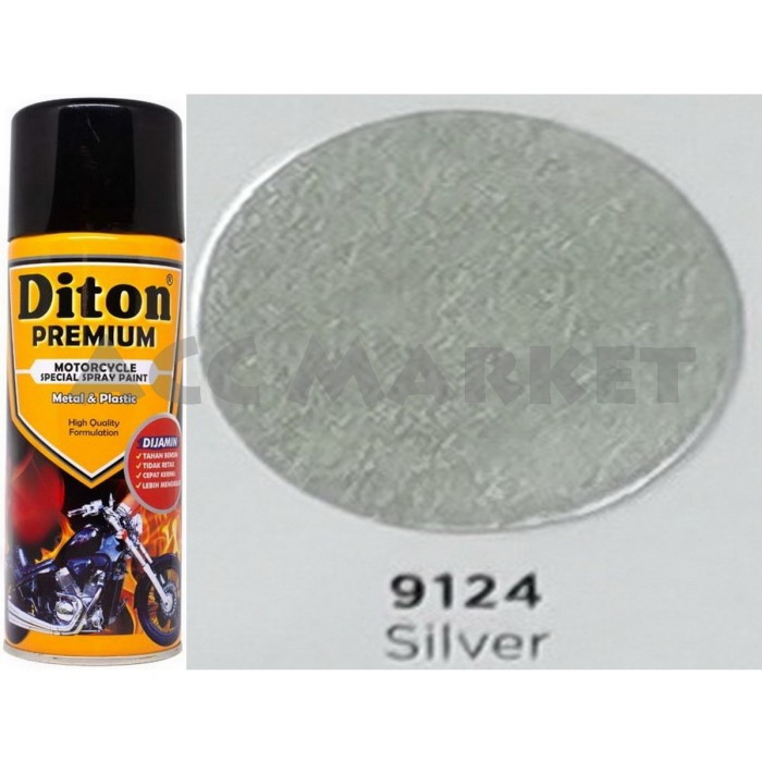 Pilox Diton Premium Pilok Pylox Perak Silver 9124