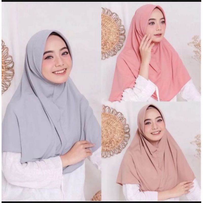 Hijab bergo Hamidah Jersey premium/ bergo Jersey pet hamidah