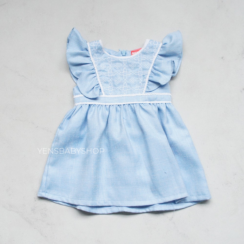 Bebiso Dress Bordir Anak Ruffle