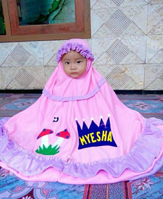 Masker Hijab Headloop Kain Oxford Fashion Organza