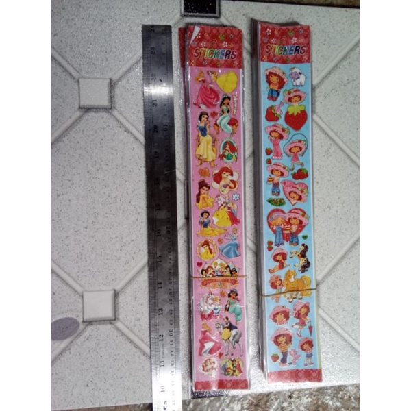 

stiker panjang, panjang 36cm, 1 iket isi 50pcs