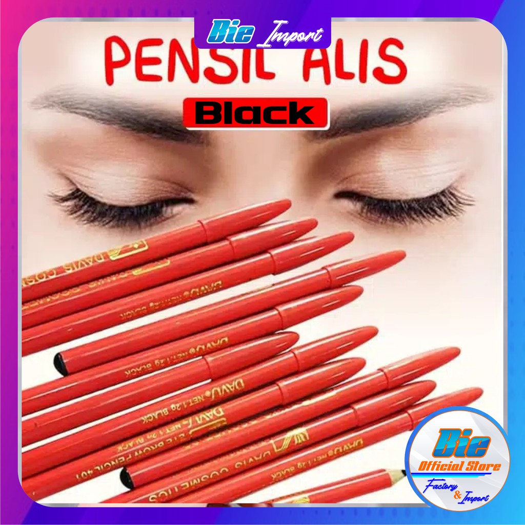 Pensil Alis Hitam DAVIS BPOM / Murah Berkualitas