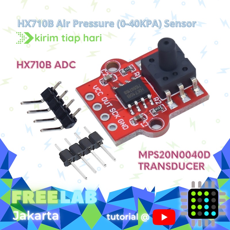 HX710B Sensor Tekanan 0-40KPa Barometric Water Air Pressure MPS20N0040