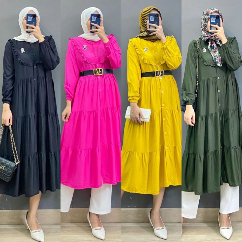 MIDI DRESS NADJA / MIDI DRESS SHANUM/ MIDI VIRAL/ FASHION WANITA