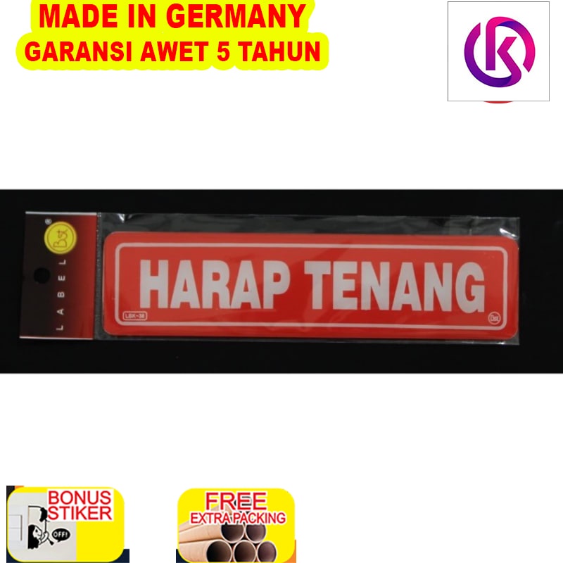 

Terlaris PAPAN LABEL AKRILIK TULISAN HARAP TENANG