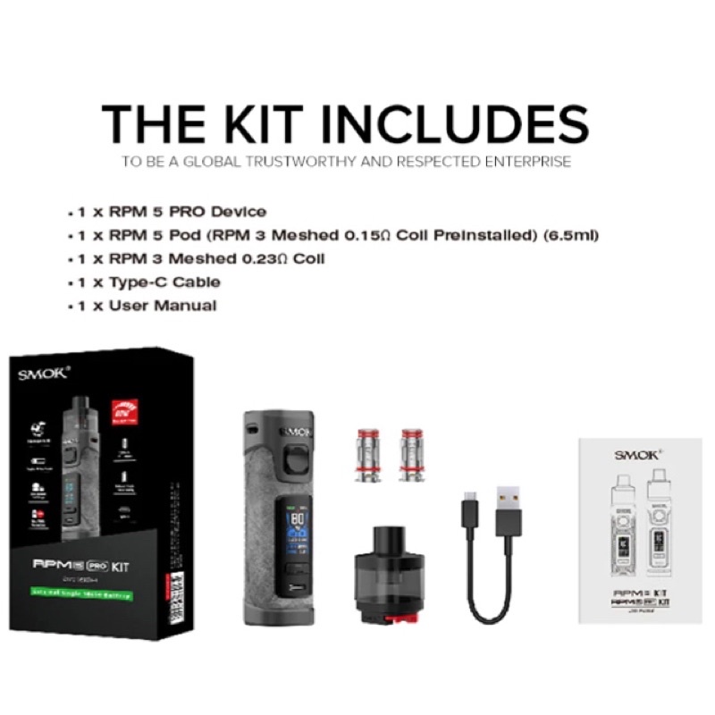 SMOK RPM 5 Pro Kit 80W External Battery