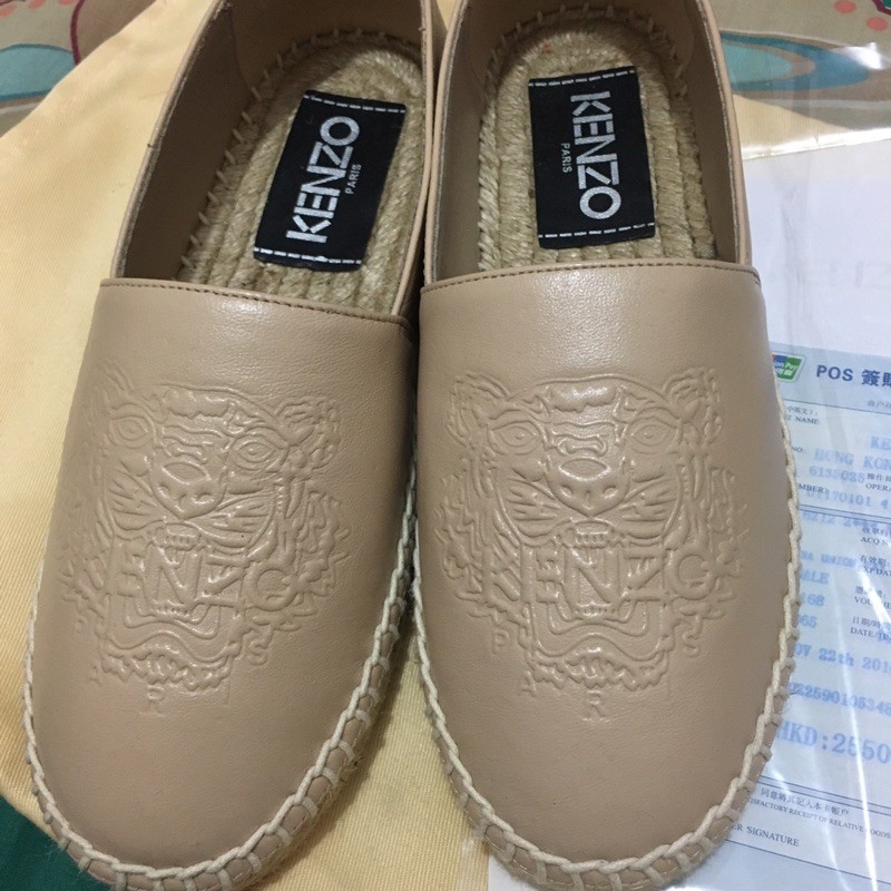 preloved kenzo espadrilles leather original