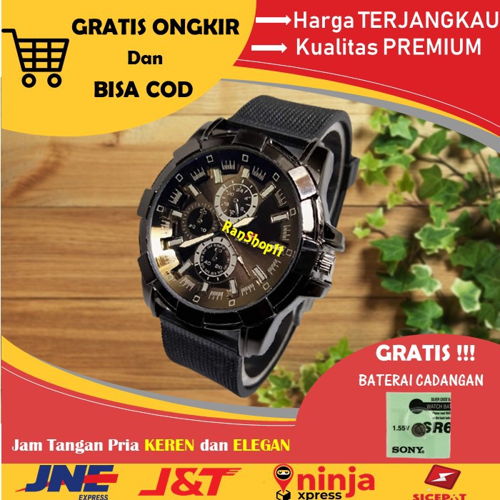 JAM TANGAN PRIA JamTangan Jam Pria Laki laki Cowok Cowo Keren Murah Dewasa Elegan Terbaru Mewah R81