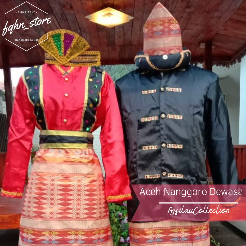 Baju Adat Dewasa Aceh Nanggoro satuan (Laki/Cewek)