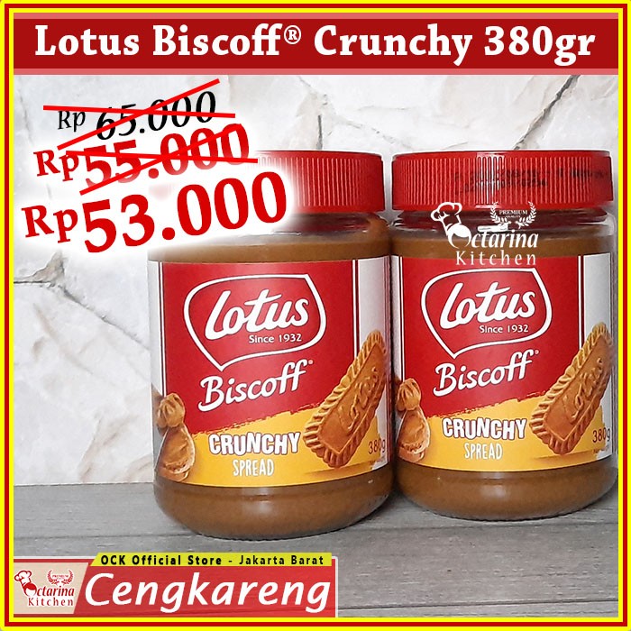 

Segera Miliki Lotus Biscoff Crunchy Spread 380Gr - Selai Biskuit Lotus Biscof