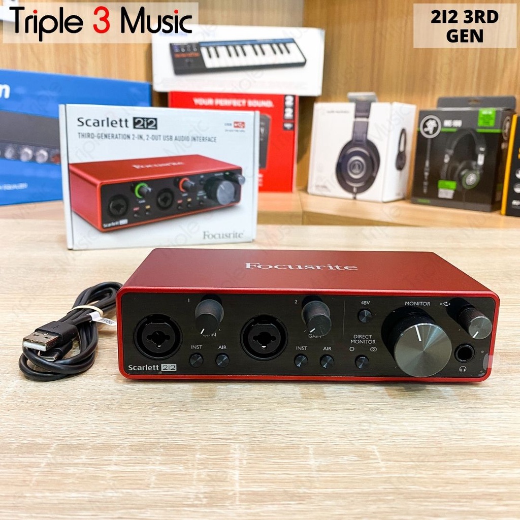 Focusrite Scarlett 2i2 3rd Gen ORIGINAL Garansi Soundcard Recording