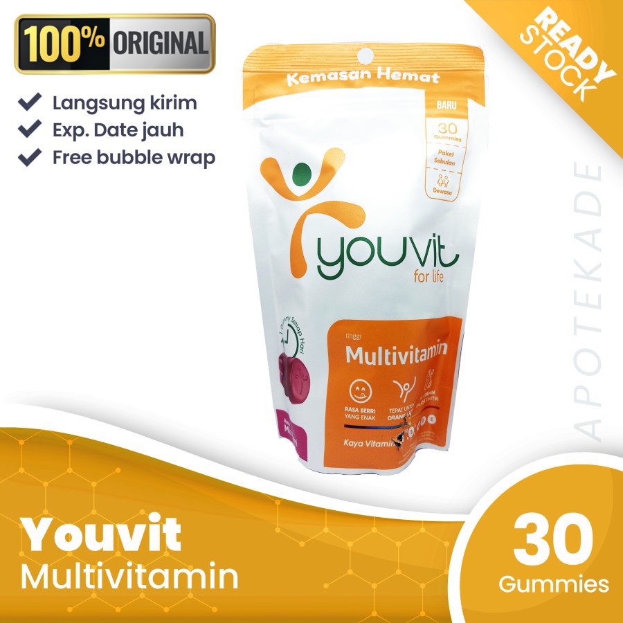 PROMO!!! Multivitamin ouvit dewasa pouch isi 30 gummies