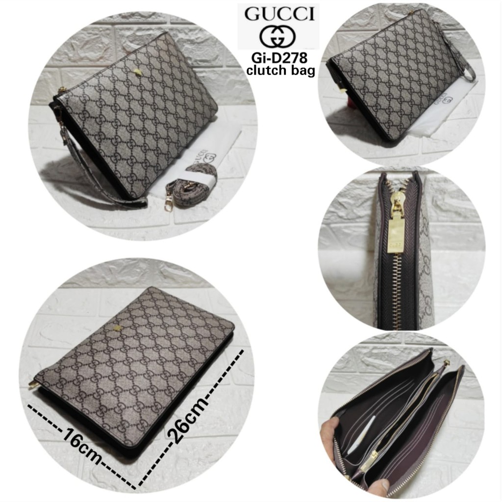 Clutch wanita import 3 ruang semi premium