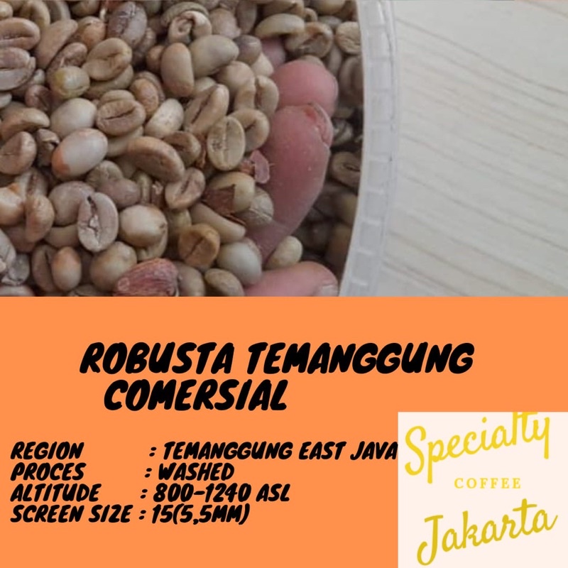 

robusta temanggung comersial grade biji kopi/greenbean