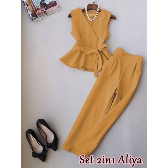 SET 2IN1 ALIYA /STELAN WANITA