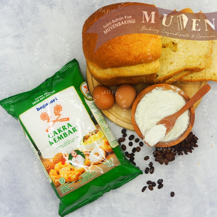 

Ds11 Tepung Terigu Bogasari Cakra Kembar Premium 1Kg G6B040B1