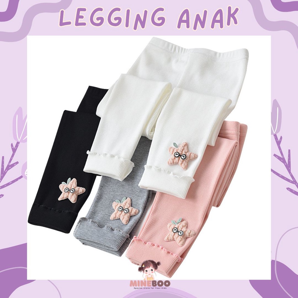 mineboo SMILESTAR legging anak perempuan 1-6 tahun motif bintang