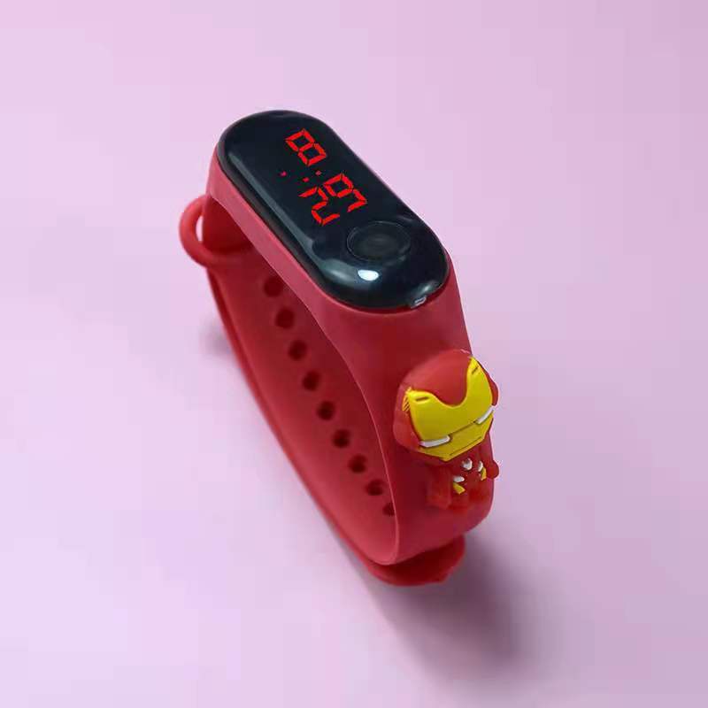 Cartoon Waterproof Digital Silicone LED ChildrenKid Watch Kartun Jam Tangan Kanak Budak