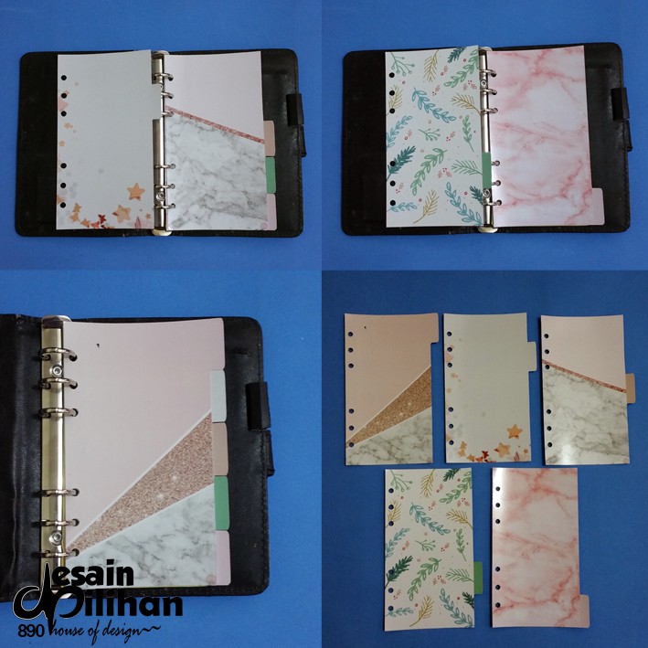 

Pembatas Binder Texture 2 Ring, 6 Ring, 20 Ring, 26 Ring 1 Set 5 Lembar Laminasi Glossy Murah