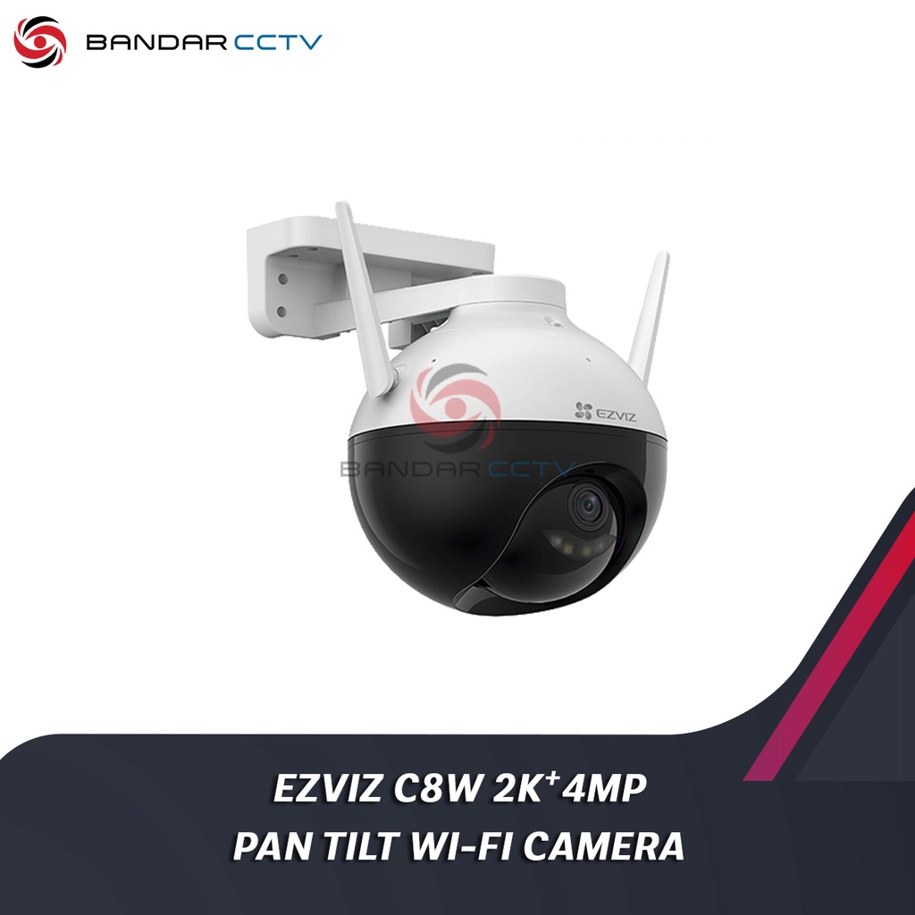 Ezviz C8W 4MP 2K Plus Pan Tilt WiFi Outdoor Camera