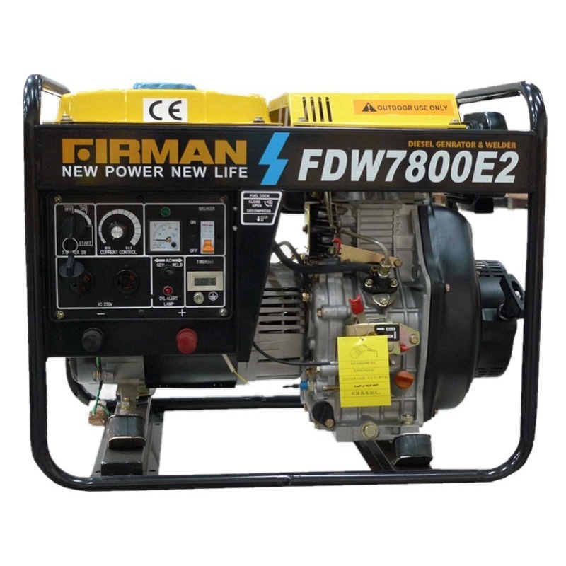 Genset Diesel Generator Firman FDW7800E2 2KW 160A Mesin Las