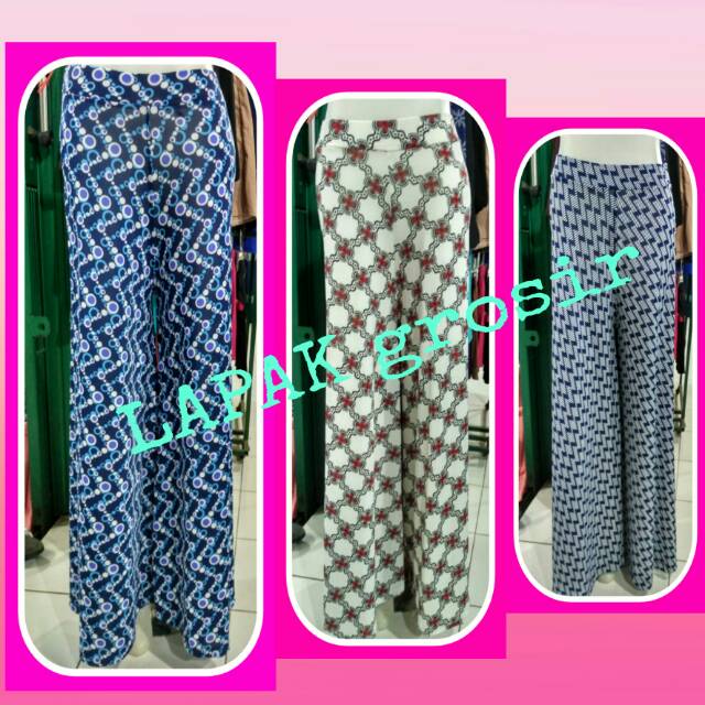 Celana Kulot jersey /kulot motif /kulot jumbo