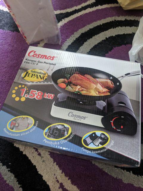 Cosmos Kompor Gas Mini Travel Kompor Portable Cgc121p Cgc 121p