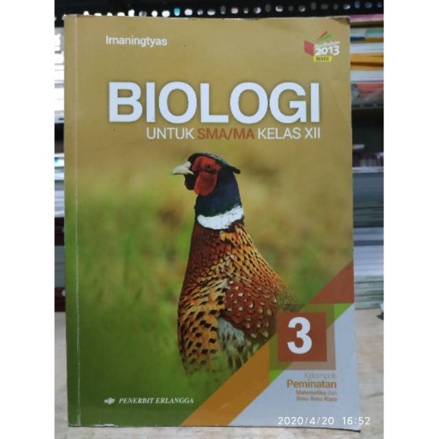 Biologi Sma Kelas Xii Kurikulum 2013 Revisi Erlangga Irnaningtyas Shopee Indonesia