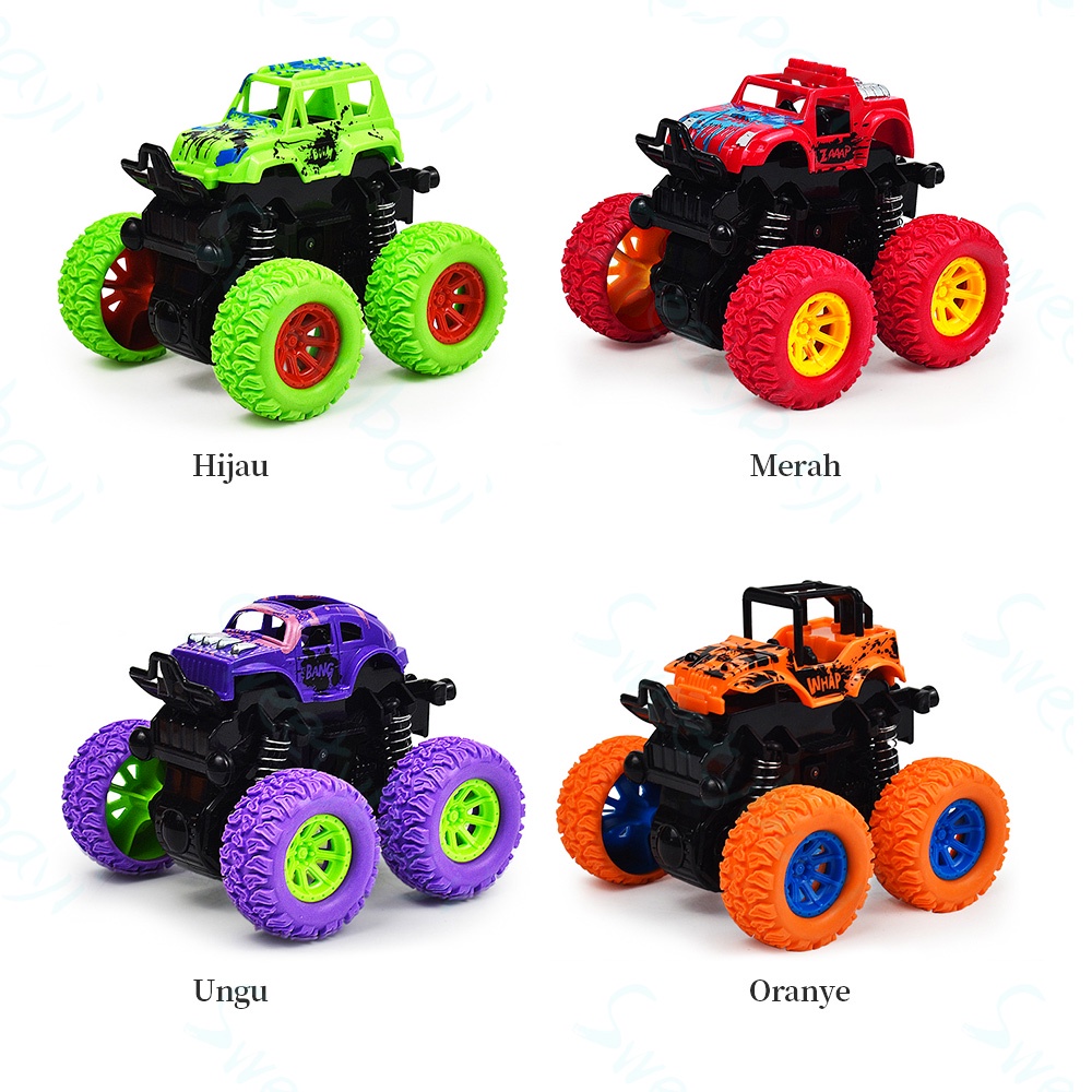 SweetyBayi Monster Zap Mainan Mobil Jip Off Road 4 Drive Inertial MAINAN ANAK