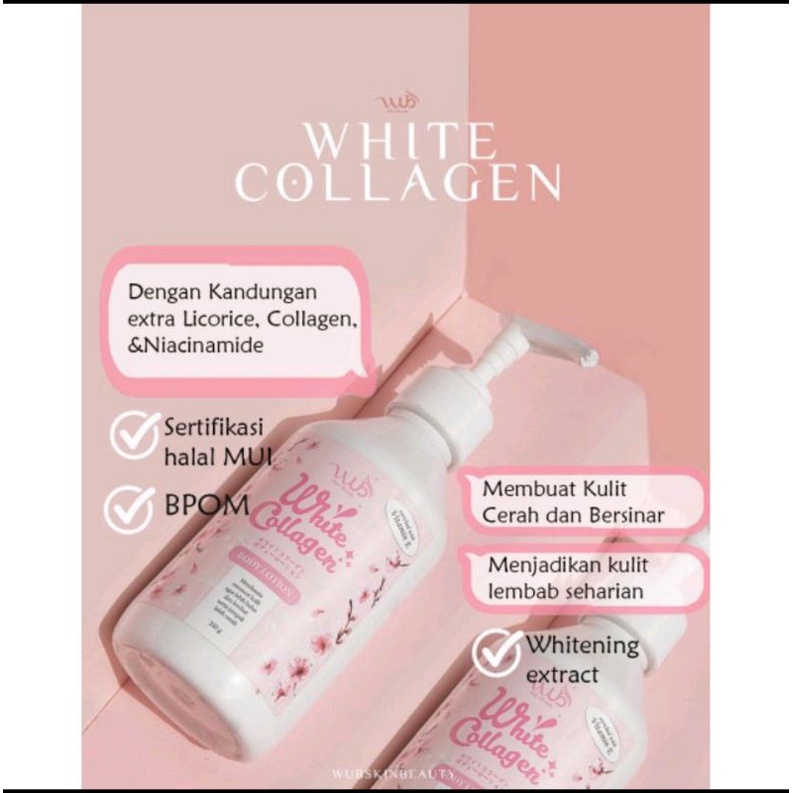 wub white collagrn body lotion 250gr
