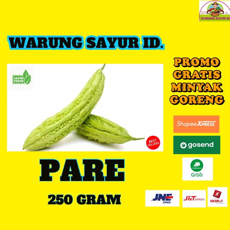 

WARUNG SAYUR ID.| PARE 250 GRAM | SAYUR SEGAR | SAYUR ONLINE