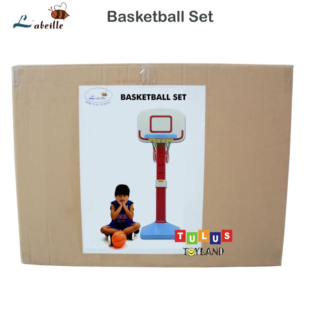 Labeille Basketball Set Mainan Tiang Ring Bola Basket olahraga Anak