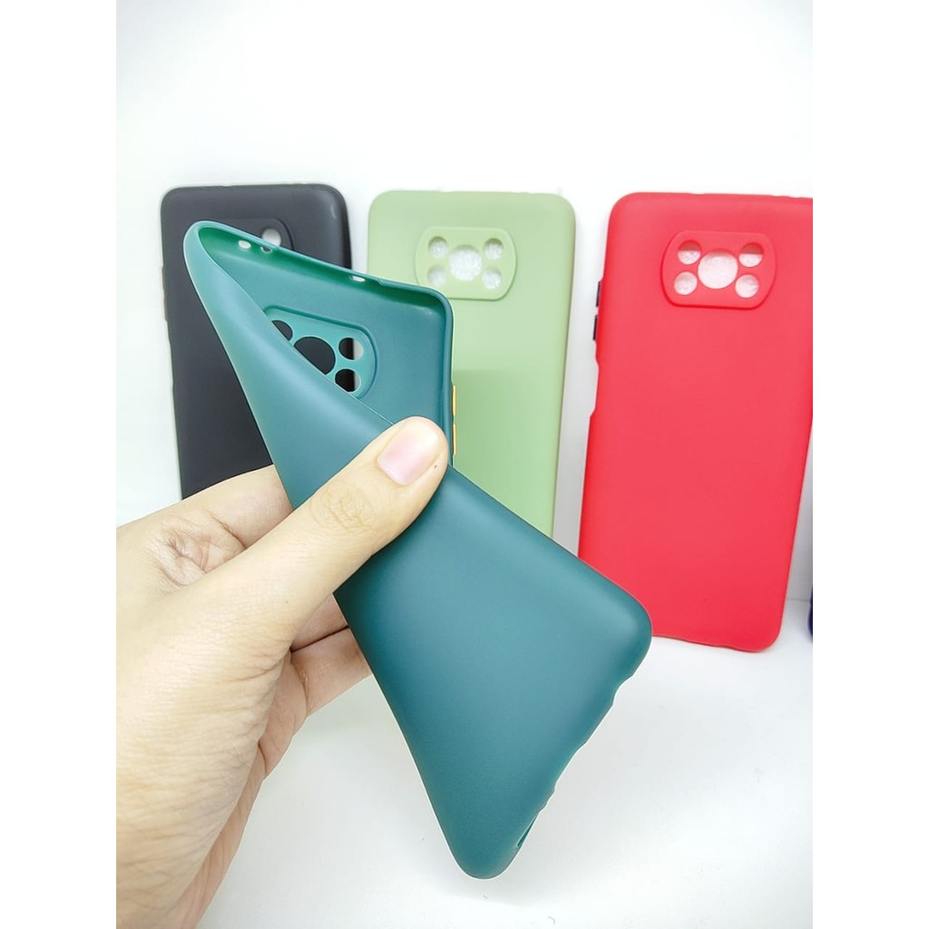 SMPC TPU Candy Xiaomi Poco X3 6.67 inch SoftCase Macaron Protection Camera Tombol Warna