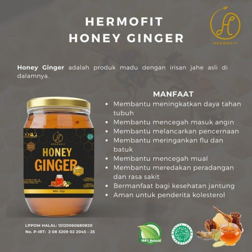 

Makanan Minuman Madu Pure Honey Hermofit Ginger Jahe Asli Murni Kualitas Premium B9