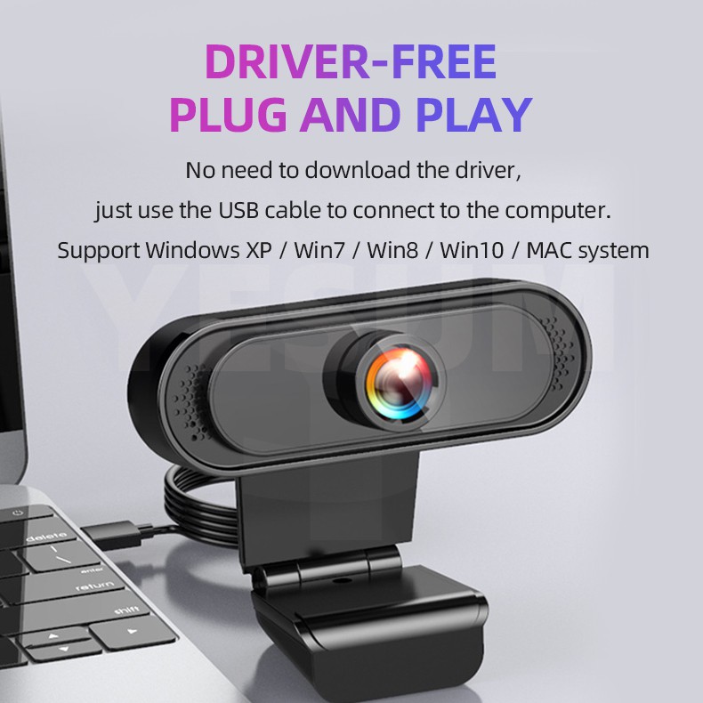 Webcam Hd 1080p 720p 4k Dengan Mic Untuk Laptop Pc Window 7