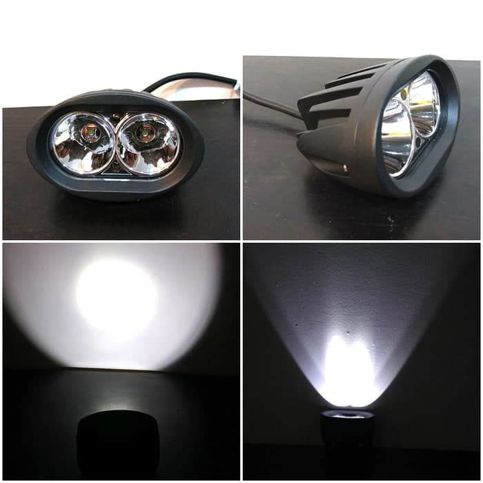 Lampu Tembak LED OWL Cree Bulat 2 Mata 20 Watt