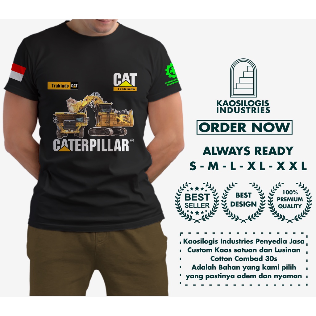 Kaos Alat Berat Machine Mining Combine - Kaosilogis