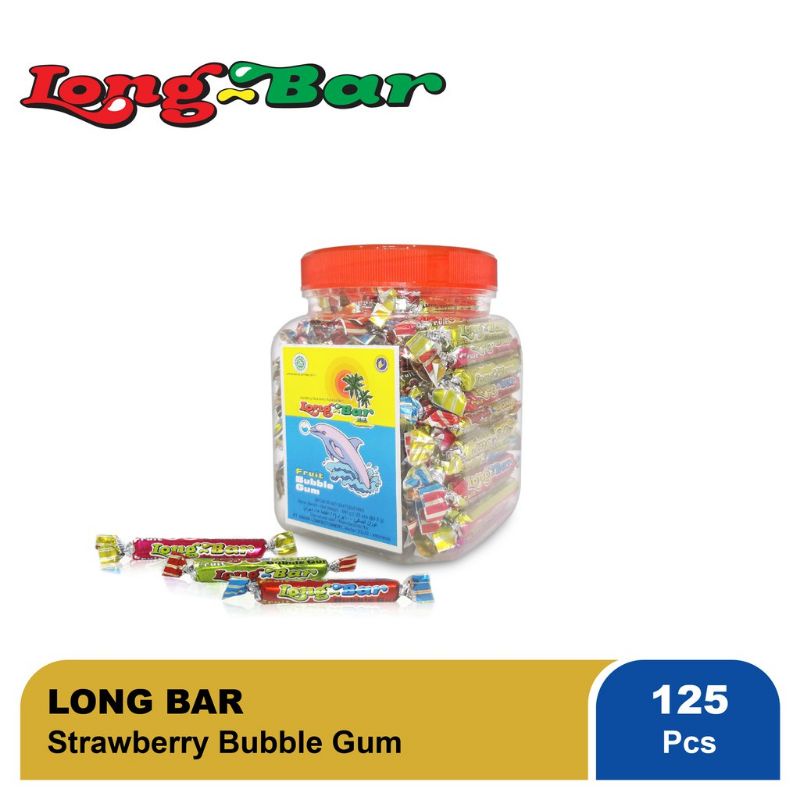 

Permen Karet Long Bar Stroberi LongBar Strawberry Bubble