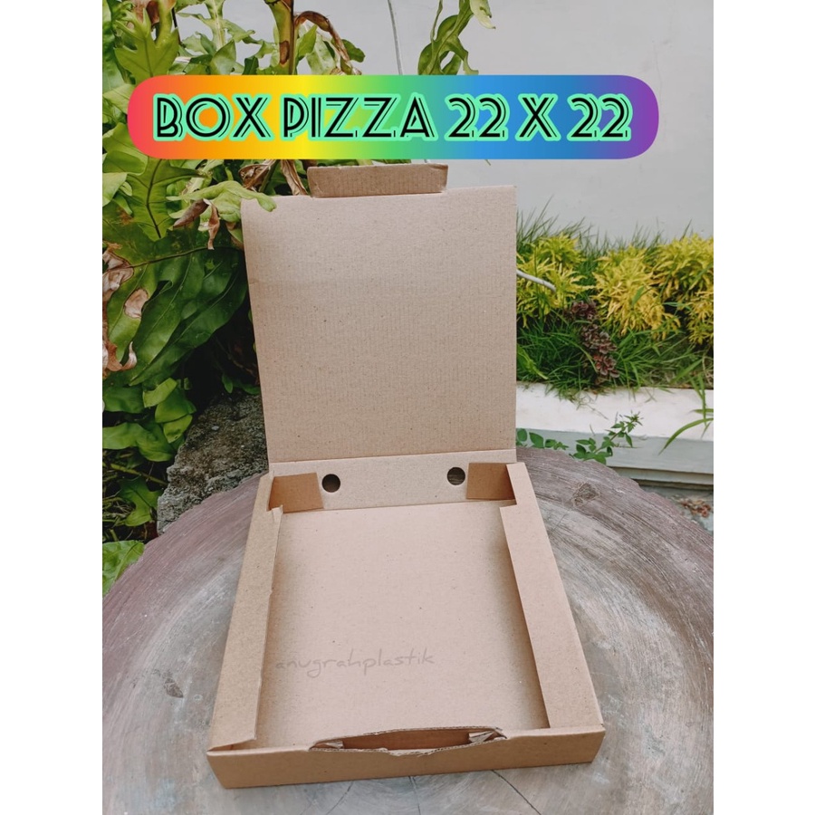 

Box Kraft Pizza polos uk 22 x 22/dus coklat pizza uk 22 PER 10 PCS