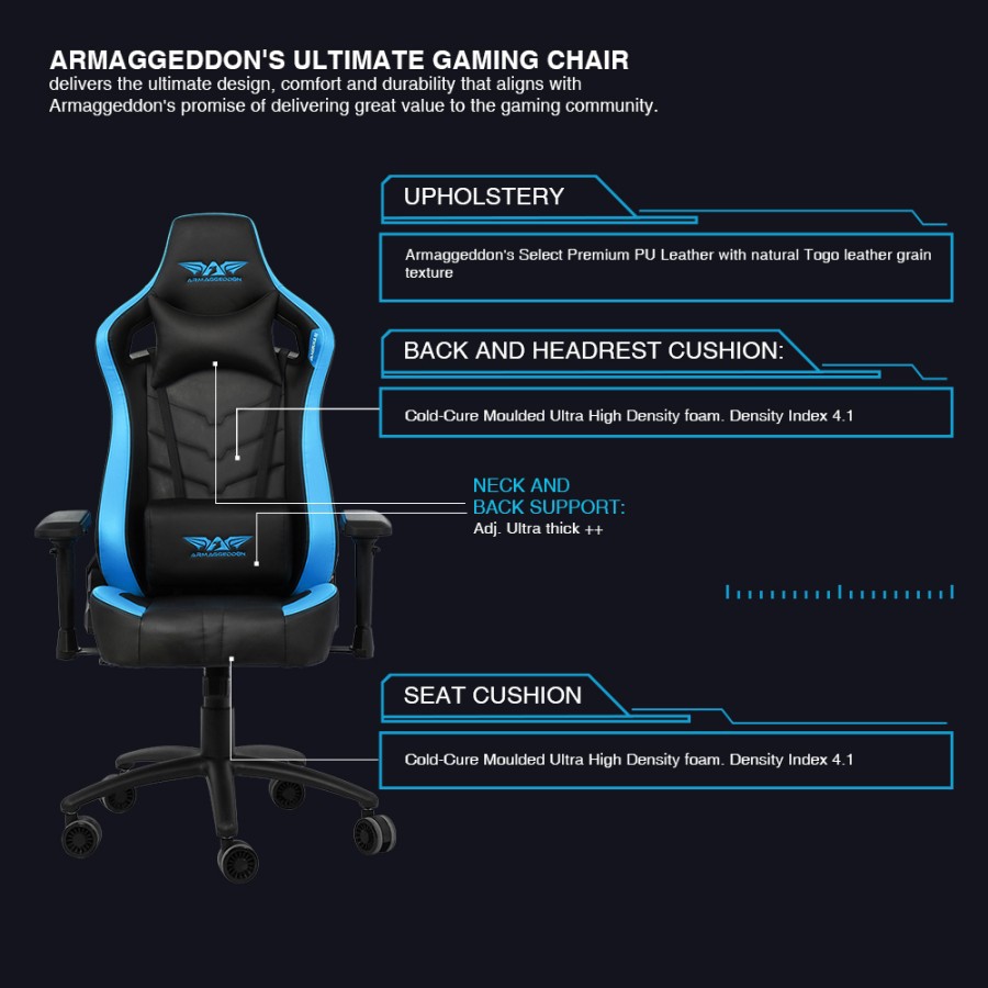 Armaggeddon Nebuka III Kursi Gaming Premium - Gaming Chair Nebuka 3