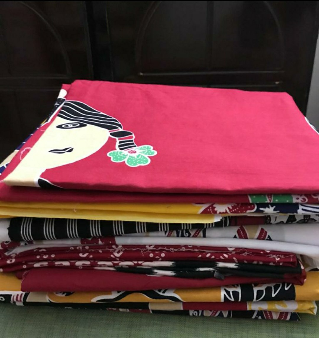 Kain Batik Laweyan Solo Bu Tedjo Merah Kode 62