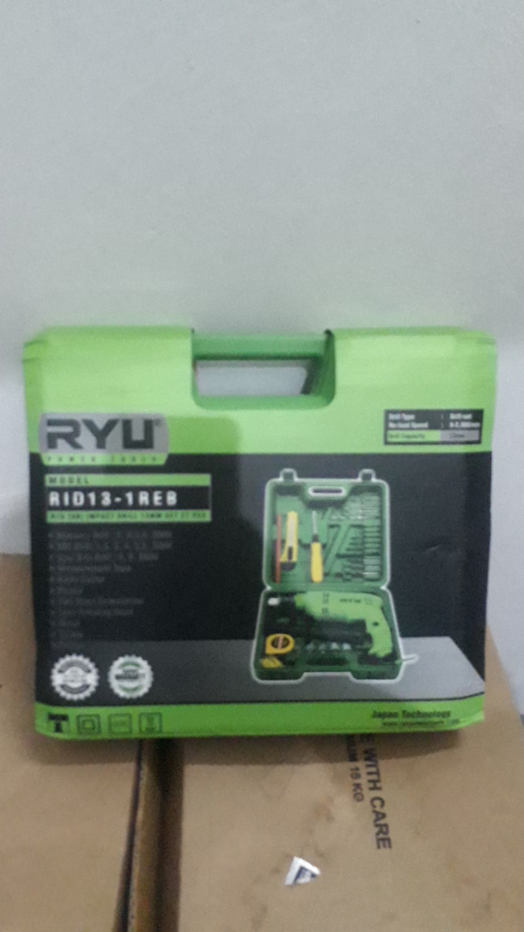 Ryu Mesin Bor Koper Set 13 Mm Rid13-1reb Rid13-1 Reb Mesin Bor Impact Drill Beton Tembok Bor Beton