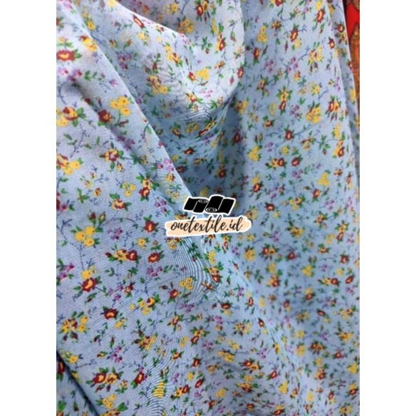 Kain Ceruty Hycon motif A-9 | Bahan Ceruti hycon motif bunga kecil