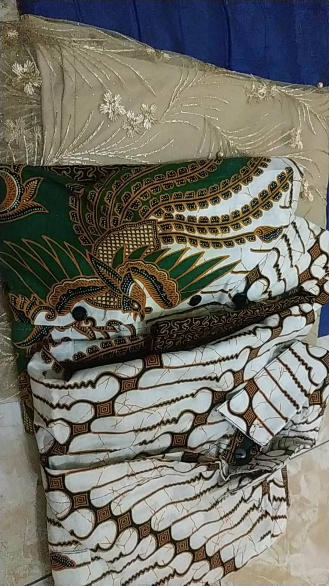 (termurah + Ada Anak) Batik Couple Selendang Parang Panjang Tille Brukat Nirmala