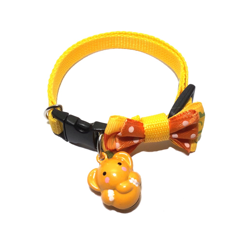 Kalung Kucing Pita Kupu-kupu dengan Lonceng Karakter