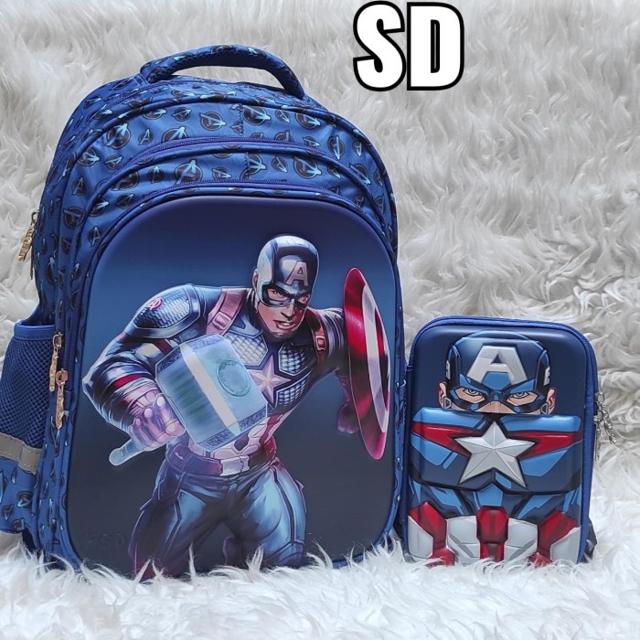 

[GRATIS ONGKIR] tas anak spider ransel anak laki kapten ironman Spiderman kotak pensil TERJAMIN