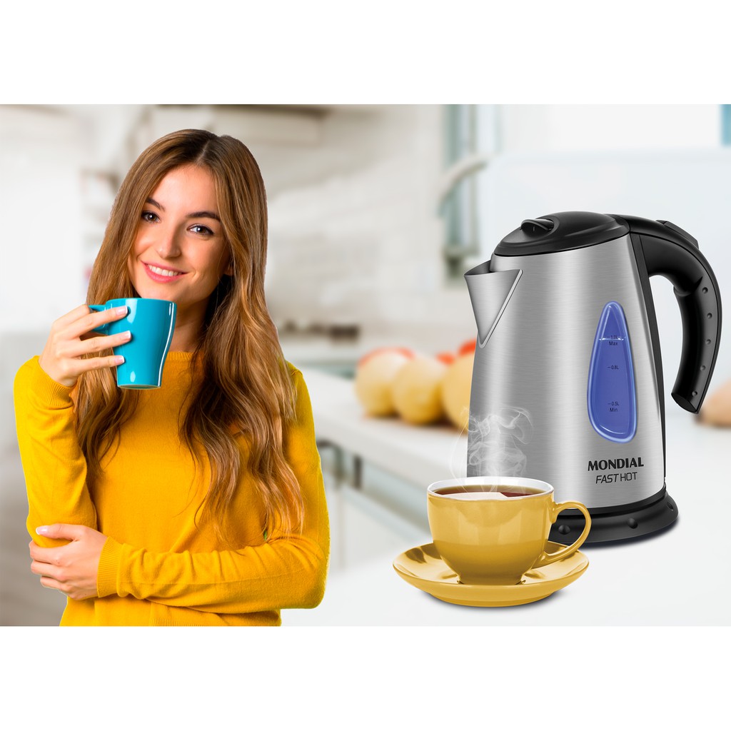 Mondial Stainless Steel Kettle / Teko Air Mondial Stainless Steel