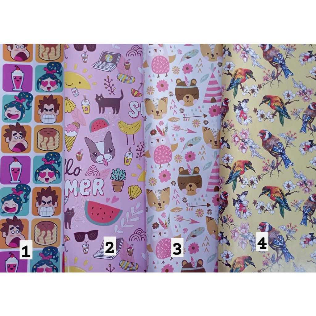 

kertas kado karakter