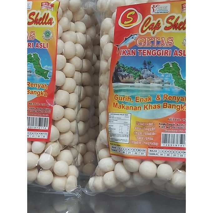 

Getes Super Ikan Tenggiri Cap Shella Asli Bangka/Getas Kretek Kerupuk