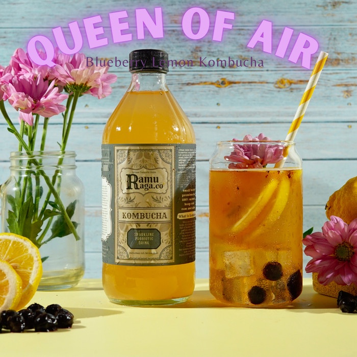 

Blueberry Lemon Kombucha 500ml Ramuraga Teh Fermentasi Probiotik - Gosend/Grab (BERKUALITAS)
